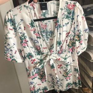 Idano (French brand) silk, floral blouse